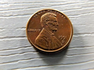 US 1991 D 1 Cent - Picture 1 of 2