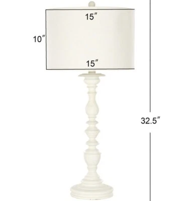 Safavieh MAMIE WHITE CANDLESTICK LAMP, Reduced Price 2172732553 LIT4058A-SET2 - Image 1 of 4