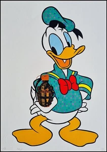 DEATH NYC * Donald Duck * 45 x 32 cm * signed * limited * Certificate # xx/120 - Bild 1 von 10