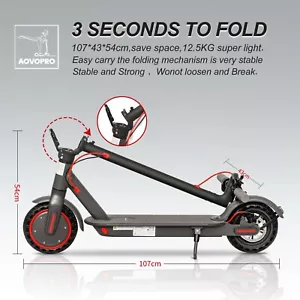 AOVOPRO Electric Scooter 350W 31KMH 10.5Ah with App New Latest Model - Picture 1 of 14