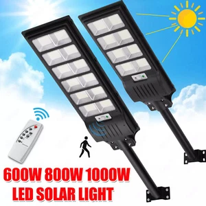 Farola Solar LED 400-1600W con Detector de Movimiento Farola Lámpara Solar - Imagen 1 de 127