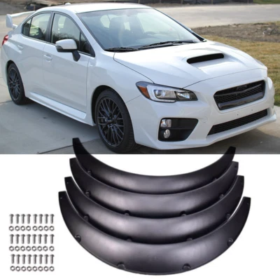4pcs Fender Flares Wheel Arches Extra Wide Body Kit 4.5" For Subaru WRX / STI Foto 1 de 4