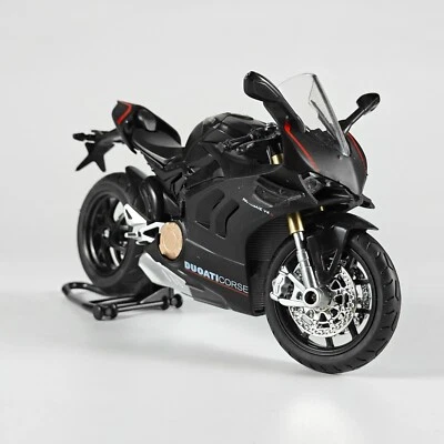 1:12 Scale Ducati V4S Panigale Alloy Motorcycle Model with Sound and Light - Image 1 of 4