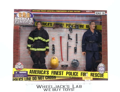 America's Finest Police & Fire Rescue 12" Figures 21st Century Toys MISB 2002 Cover