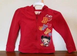 Nickelodeon's Ni hao Kai-lan Red Zip Up Long Sleeve Hoodie Jacket- Sz 4T - Picture 1 of 4