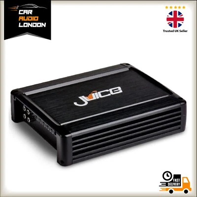 Juice JA1201D 1200W Mono Car Amplifier 1-Ohm Stable Class-D Amp with Bass Remote - Image 1 of 4