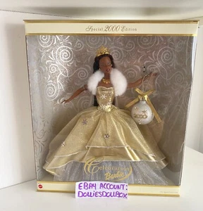 2000 Feiertag Barbie Puppe afroamerikanische Sonderedition NRFB 🙂 - Bild 1 von 7