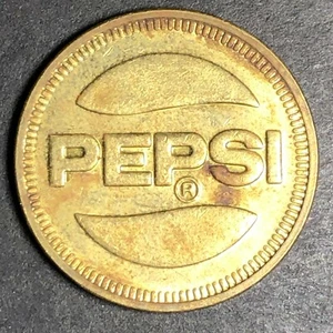 22,8 mm Vintage Pepsi Camelot Park Messing Medaille - Modesto, CA - Bild 1 von 4