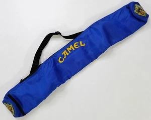Rare VTG CAMEL Smooth Character Pool Cue Stick Bag 90s Cigarettes Smoking Blue - Picture 1 of 9
