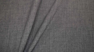 Dunkelgraues Leinenimitat dunkelgrau Stoff mit Leinenoptik dunkelgrau Landhaus - Bild 1 von 3