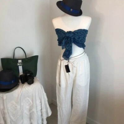 BUFANDA ROBERTO CAVALLI AZUL ESTAMPADO JAGUARES AUTÉNTICA Foto 1 de 4