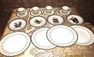 Debbie Mumm Santa Spirit Christmas Dish Set of 4 - Picture 1 of 11