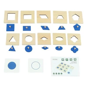 Wooden Shape Puzzles for Toddlers Baby Puzzle Shape Sorting Matching Board - Picture 1 of 7