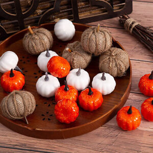 22 Faux Pumpkin Halloween Decorations Harvest Props Party Decorations