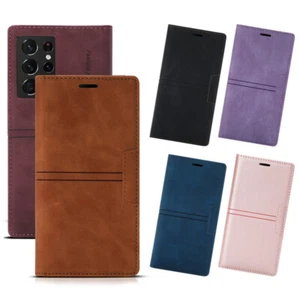 Leather Case For iPhone 7 8 6 6S Plus 11 12 13 14 15 Pro X XR XS Max Card Cover - Picture 1 of 14