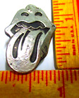 "Rolling Stones" pin vintage tongue collectible rock band concert music pinback