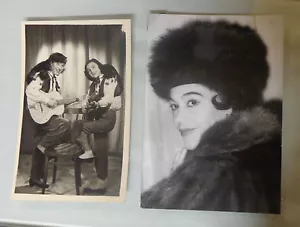 Lote 2 Fotografía Artistas Famosos Silvana Y Lucia Musiciste Subalpina - Imagen 1 de 1
