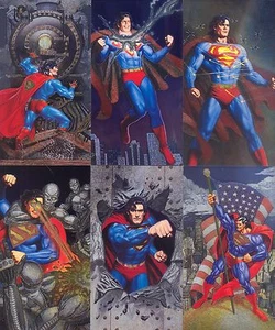 SUPERMAN PLATINUM COLLECTORS SERIES 1994 SPECTRA-ETCH INSERT CARD SET S1 - S6 - Picture 1 of 1