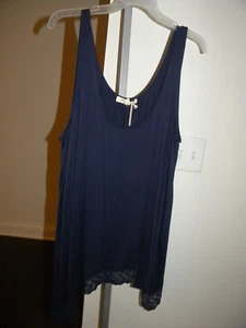 Women Living Doll Sleeveless Tops Navy Blue Size 2XL - Picture 1 of 4