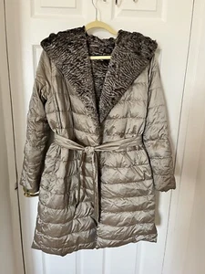 'S Max Mara Reversible Winter Jacket  Puffer Winter Coat US Size 8  - Picture 1 of 9