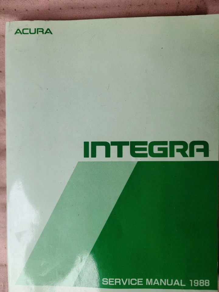 1988 Acura Integra 4 Door Service Shop Repair Manual  - Image 1 of 1