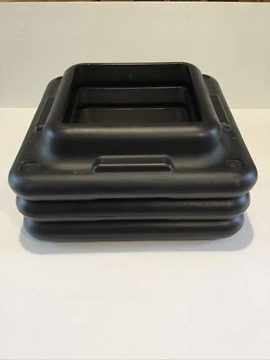 Lote de 3 elevadores The Step Aerobics Platform Black Riser 16" x 16" solamente Foto 1 de 4