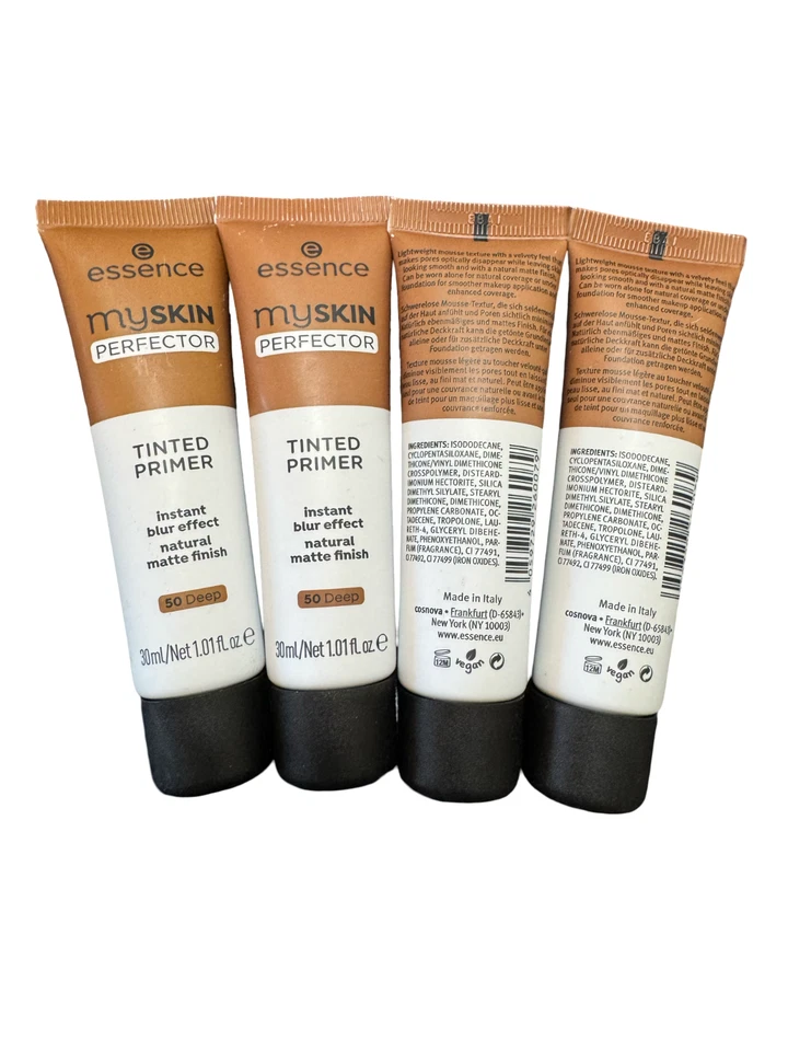 LOT OF 4 BULK BUY - Essence My Skin Perfector Tinted Primer 50 Deep - Image 1 of 1