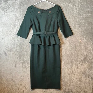 Vintage Diva The Irene Pencil Kleid in Grün Gr. Small Retro Pinup Girl 40er 50er - Bild 1 von 7