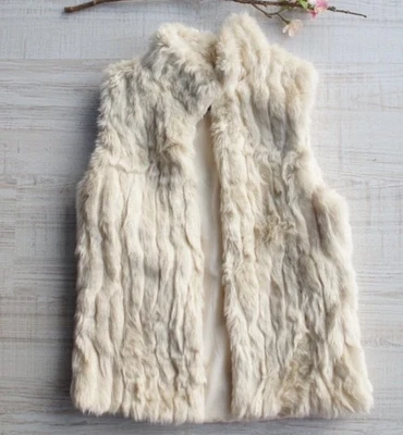 Kunstfell Weste ZARA creme Gr. XS Neu - Bild 1 von 4