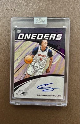 Panini One & One 24/25 🔥Bub Carrington Rookie Card Washington Wizards to /35🔥 - Bild 1 von 4