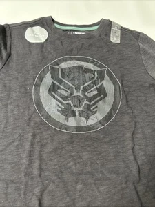Gap Kids Marvel Interactive Graphic T-Shirt Black Panther Dark Grey M (8) - Picture 1 of 5