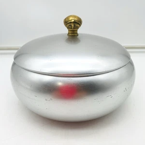 Kensington Ware Lurelle Guild Messing Aluminium Art Deco Deckel Schale Schüssel Deckel - Bild 1 von 13