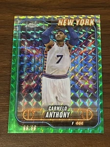 2024-25 Topps Chrome Carmelo Anthony #83 Green Geometric Refractor /99 Knicks - Bild 1 von 2