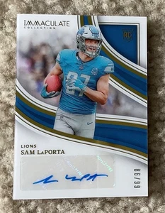 2023 Panini Immaculate Sam Laporta Rc Auto /99! Read! - Picture 1 of 2