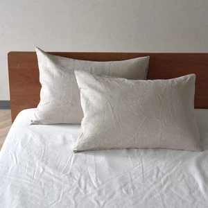 2er Set Kissenbezüge Beige x Beige passend für 43x63cm Kissen Made in Japan - Bild 1 von 8