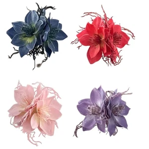 Delicate Beach Hair Claw Jasmine Beach Flower Headgear Unique Barrettes - Picture 1 of 12