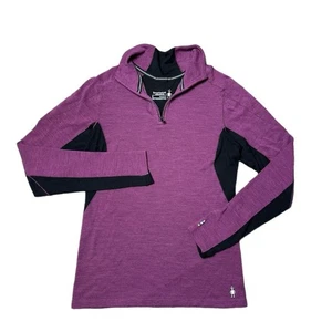 Smartwool Merino Sport 250 Quarter Zip Longsleeve Lila Top Gr. S - Bild 1 von 6
