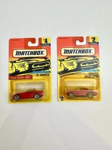 Lot of 2 1997 Matchbox Super Fast Corvette Grand Sport #2 & 97' Corvette #4 - Picture 1 of 6