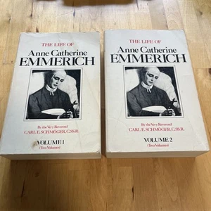 The Life Of Anne Catherine Emmerich Carl Schmoger Volume 1, 2 Two Book Set 1976 - Picture 1 of 4