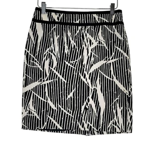 The Limited Pencil Skirt 2 White Black Straight Career Work Office Secretary - Picture 1 of 9
