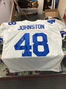 Daryl Johnston #48 Signed Dallas Jersey Inscribed "Moose" Certified - Picture 1 of 3