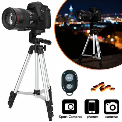 Smartphone Selfie Stick Bluetooth Stativ Teleskop Stange Fernbedienung Handy DHL - Bild 1 von 4