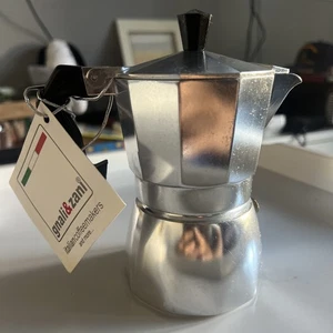Gnali & Zani Italian Coffee Espresso Maker Silver Metal - Picture 1 of 9