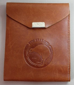 * BEAUTIFUL SOFT LEATHER WALLET NEW ZEALAND KIWI UNUSED #WFJ28 - Picture 1 of 9