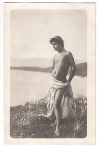 Italia Taormina Wilhelm von Gloeden Junger Mann in Arcadia Homme Male RPPC 1905 - Picture 1 of 2