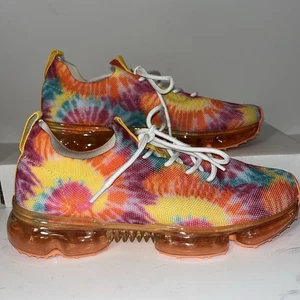 Bunte Batik Tennisschuhe LaSheela Größe 8 Damen - Bild 1 von 10