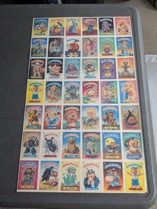 GPK 1986 Original Serie 3 ungeschnittener Bogen OS3 nie gerollt! Mülleimer Kinder Vintage - Bild 1 von 20