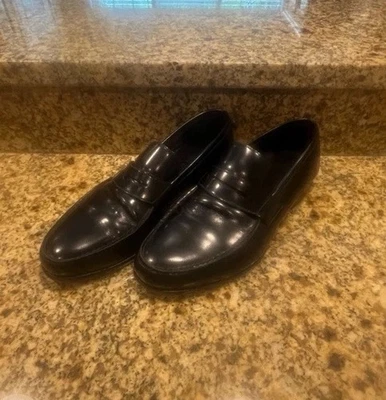 Mocasines clásicos de cuero negro Harrys of London para hombre 39,5 EE. UU. 6,5 Foto 1 de 4