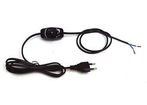1pc Lamp Light Dimmer DC-309 AC220V 250W with Scale on/off Black Europe AC plug - Picture 1 of 11
