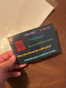 Vintage 1985 Star Wars Fan Club Slogan Stickers - Picture 1 of 3